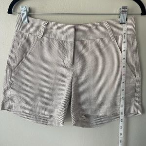 EUC, J. Crew striped sailing shorts, Size 00